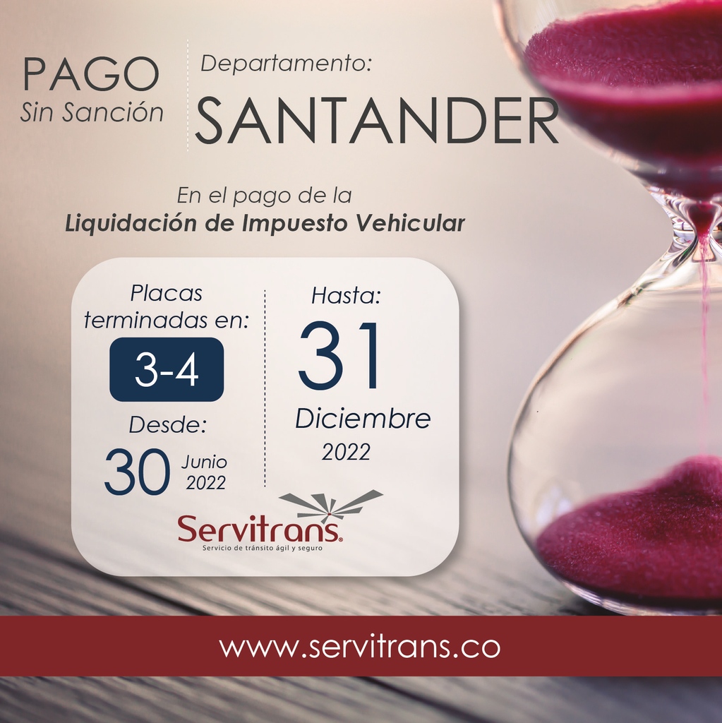 ServitransCOL's tweet photo. Fechas para el pago del impuesto vehicular sin sanciones.    
Puedes realizar la Liquidación de impuesto a través de nuestro sitio web: https://t.co/RSVeBp69uN 
.
#liquidacion #impuesto #Servitrans https://t.co/VxTu337ZUT