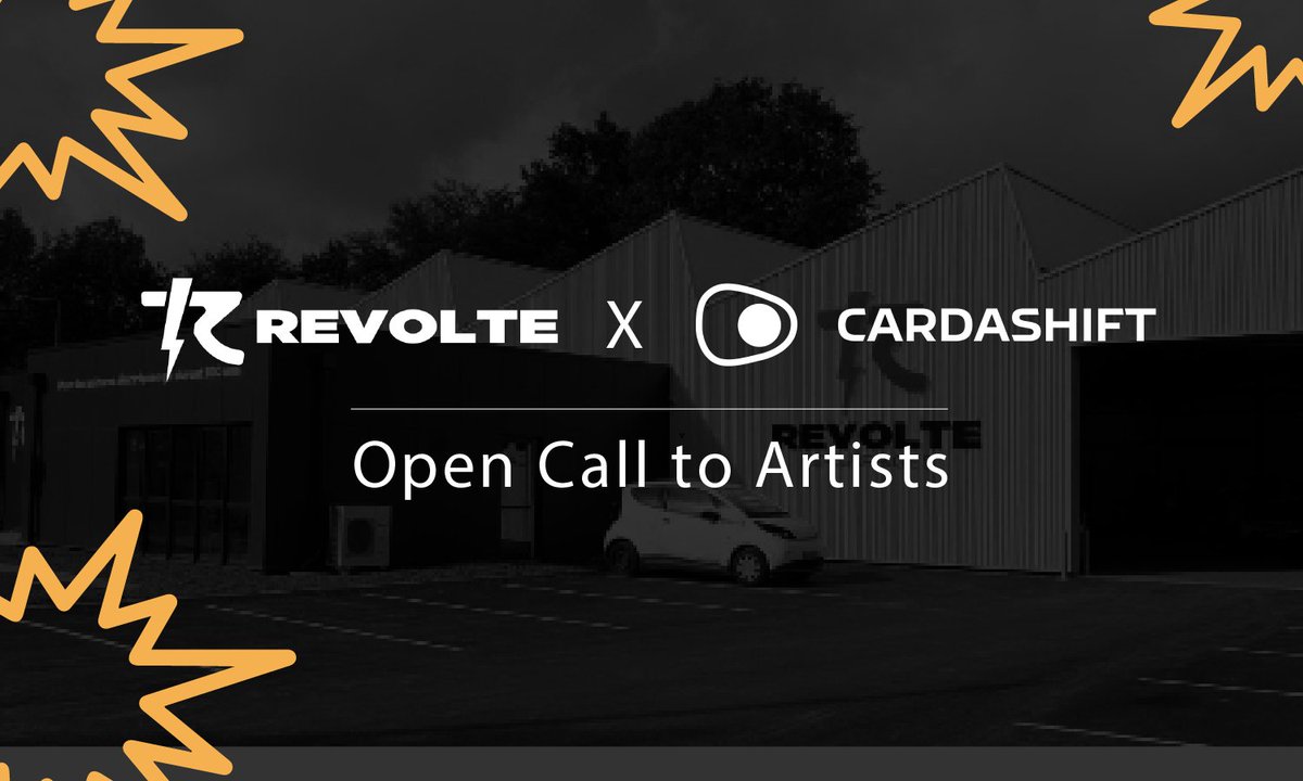 ⚠️ Open Call to Artists ⚠️

To better convey <a href="/eGaragesRevolte/">Revolte / E-Garages</a>'s message, @Cardashift is holding an #ArtContest open to all

👉 3x winners picked by our community, each entitled to 85k $CLAP ($300) w/ their art featured on 9x #Revolte "Golden" NFTs

Brief below 👇

1/4