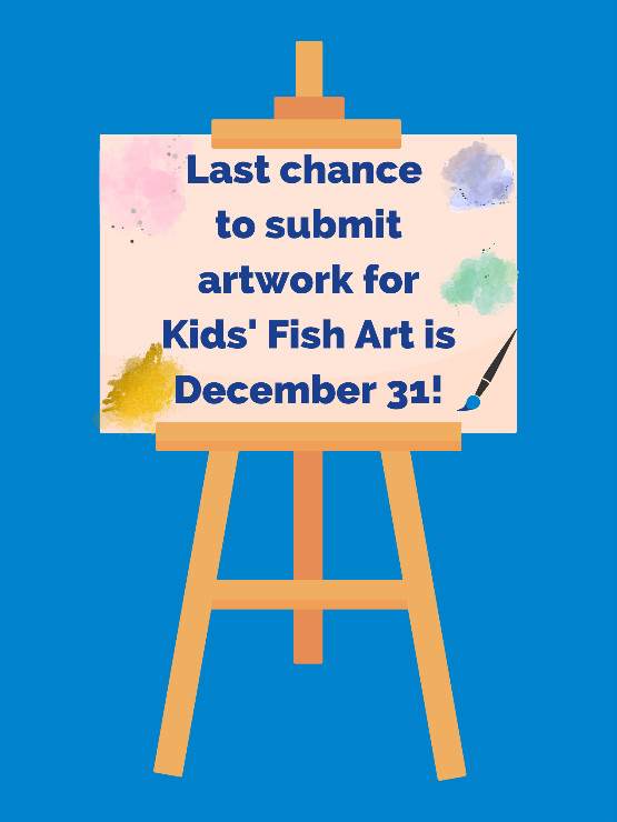 FishWildlifeON's tweet photo. Have you mailed in your fish art yet?
This Saturday, December 31, is the last day entries will be accepted for this year's Kids’ #FishArtContest.
Don’t forget to get your artwork mailed in for your chance to win!
https://t.co/6FJSttHE26 https://t.co/oLgdiZzoIa