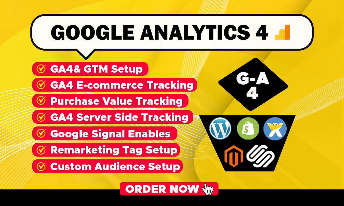 dipumarketer's tweet photo. I will fix google analytics 4, server side tracking, ga4 ecommerce tracking with gtm
Order Now: https://t.co/OlfeCw11ZI
#googleanalytics4,
#ecommercetracking,
#googletagmanager,
#ga4,#webanalytics,
#conversiontracking,
#EventTracking https://t.co/HNBvi9nlnm