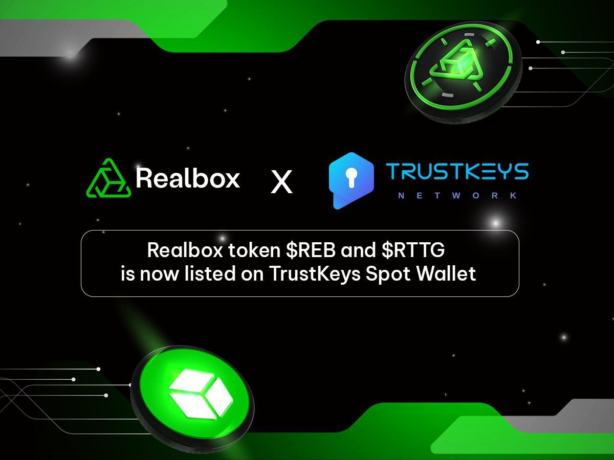 Digital_Diary1's tweet photo. π¦ @Realbox_io announces that $REB & $RTTG are now listed on @TrustKeysGlobal
π¦ #Realbox $REB is a technology-driven real estate platform that will innovate property investment. Users are now able to deposit & withdraw their assets.
π½INFO
https://t.co/PphJSUfF8I https://t.co/pISudrO71o