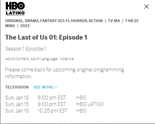 Look for the Light on X: The Last of Us Season 1 Episode 1 will run 85  minutes 1HR 25 MINS via @DomTheBombYT  / X