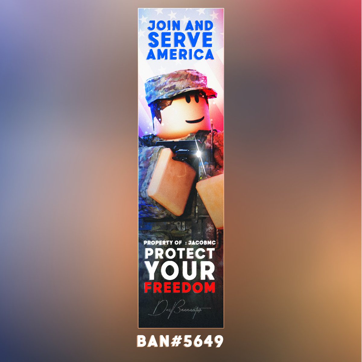 🇺🇸 US Army Advertisement

I am officially taking GFX Commissions again, for more info join my server link in Bio.

Likes and RT's are greatly appreciated.

Order : discord.gg/pVD3WMCpeb

#RobloxGFX #RobloxDev #robloxart #Roblox