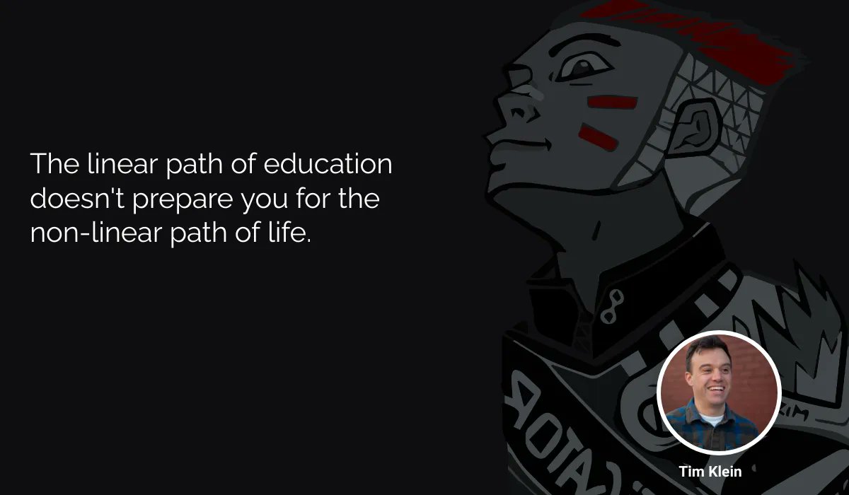 UnmistakableCEO's tweet image. &quot;The linear path of education doesn&apos;t prepare you for the non-linear path of life.&quot; @How2Navigate on @unmistakableCR #podcast. 
Subscribe to Listen buff.ly/3VOpuAB