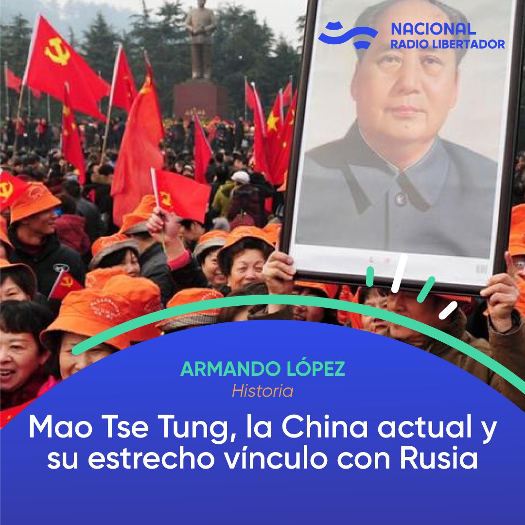 📻#MuchasGracias| Mao Tse Tung, la China actual y su estrecho vínculo con Rusia
Hoy se recuerda el nacimiento de Mao Tse Tung, quien inició la revolución comunista en China fue fundador y máximo dirigente del Partido Comunista de China
📲radionacional.com.ar/mao-tse-tung-l…