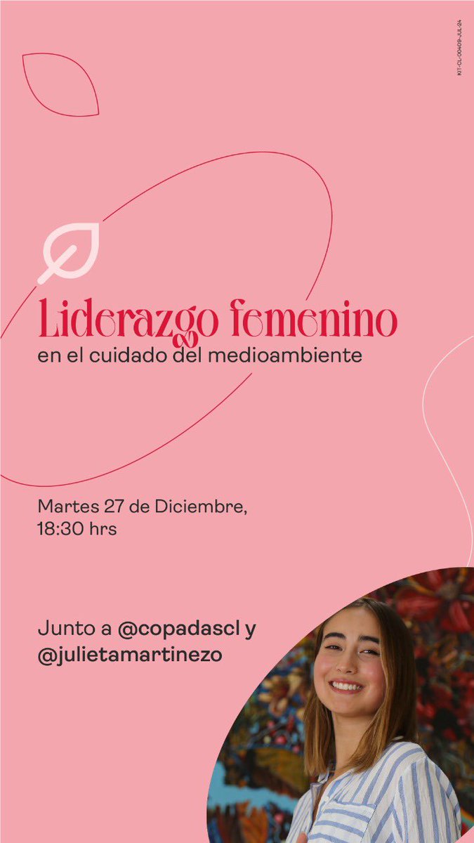 Mañana estaré conversando con <a href="/copadascl/">copadas</a> sobre mi libro "No Soy Julieta", el empoderamiento de las niñas, jóvenes y adolescentes y el trabajo en el cuidado del medio ambiente 🌱 

Conéctate al #live de mañana 27 de diciembre a las 18.30 👉🏼
