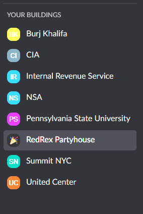 dsoles_eth's tweet photo. Current buildings owned within @redrexapp there are conferences rooms available within these buildings, can be used to hangout, collaborate, or business meetings #RedRex #newdiscord #web3discord #web3 https://t.co/BRvwbwHqJK