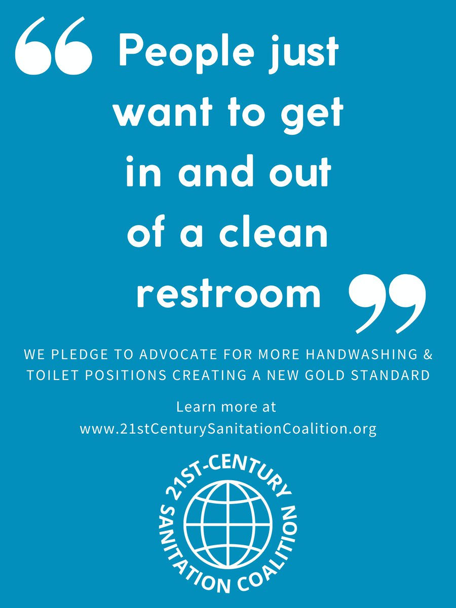 21stCSC's tweet image. Any event attendee can relate to the need to improve sanitation standards. It is important to plan for this basic human need.

#21stcenturysanitationcoalition