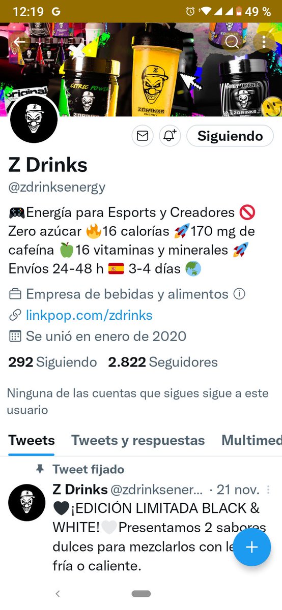 neiro32n's tweet photo. @zdrinksenergy Listo espero ganar un premio gracias y suerte para todos. https://t.co/uVjEjI2Ofv