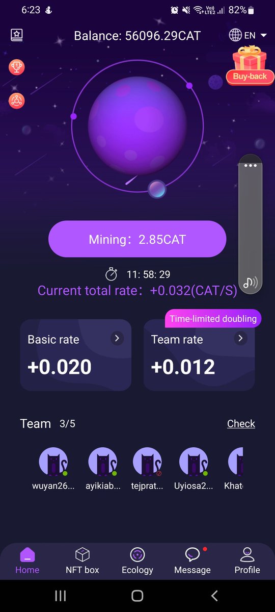 ✓GET #NFT FOR FREE MINING ⛏ CAT TOKENS
✓EARN #NFT FREE BY $CAT TOKEN
✓BUYBACK PROGRAM BEFORE LISTING
✓START TRADING WHEN 5 MILLION ACTIVE GLOBAL USERS 

🔻Join #CatStar To Mining ⛏ $CAT:
chatany.world/h5/reg.html?in…
<a href="/Coredao_Org/">Core DAO 🔶</a> <a href="/CatStarApp/">CatStar</a> <a href="/PiNewsMedia/">Pi News</a>