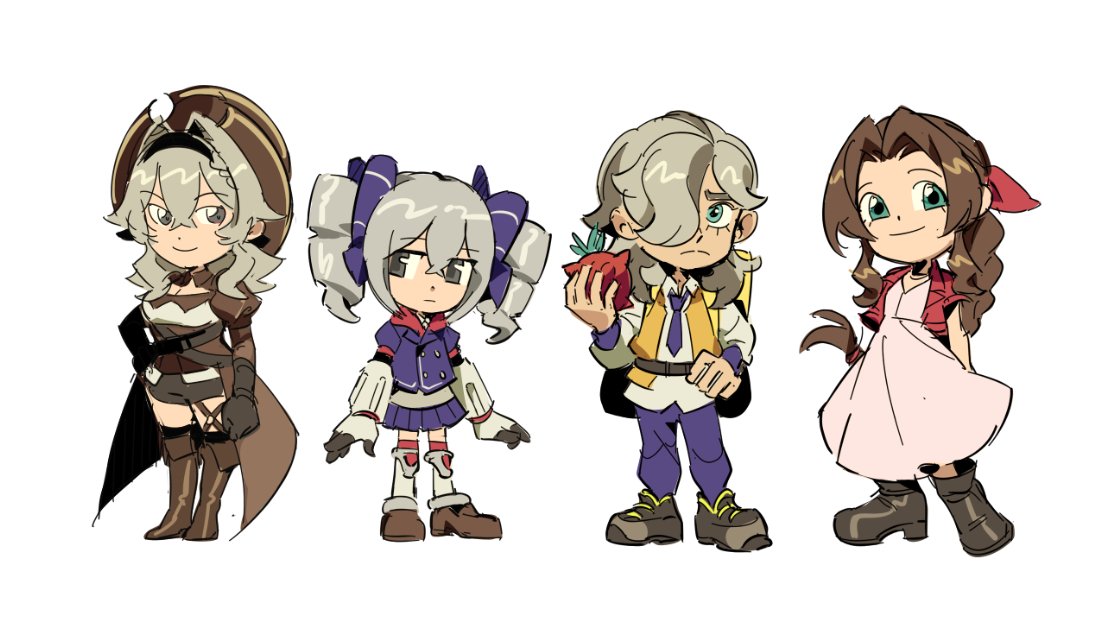 「chibi practice w my fav videogame charas」|clickuu 🦆 doing commsのイラスト
