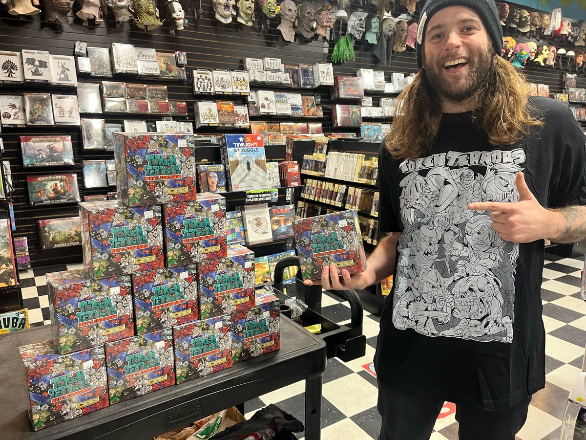 3rdeyegames's tweet photo. All things #TOKENTERRORS now back in stock 🔥 🔥
#tokenterrorsbattlegrounds #tokenterrorsgame #terriblegames #miniaturegames #tabletopgames #boardgames #partygames #tabletoprpg #miniatures #tradingcardgame #tcg https://t.co/853QSjTX8D