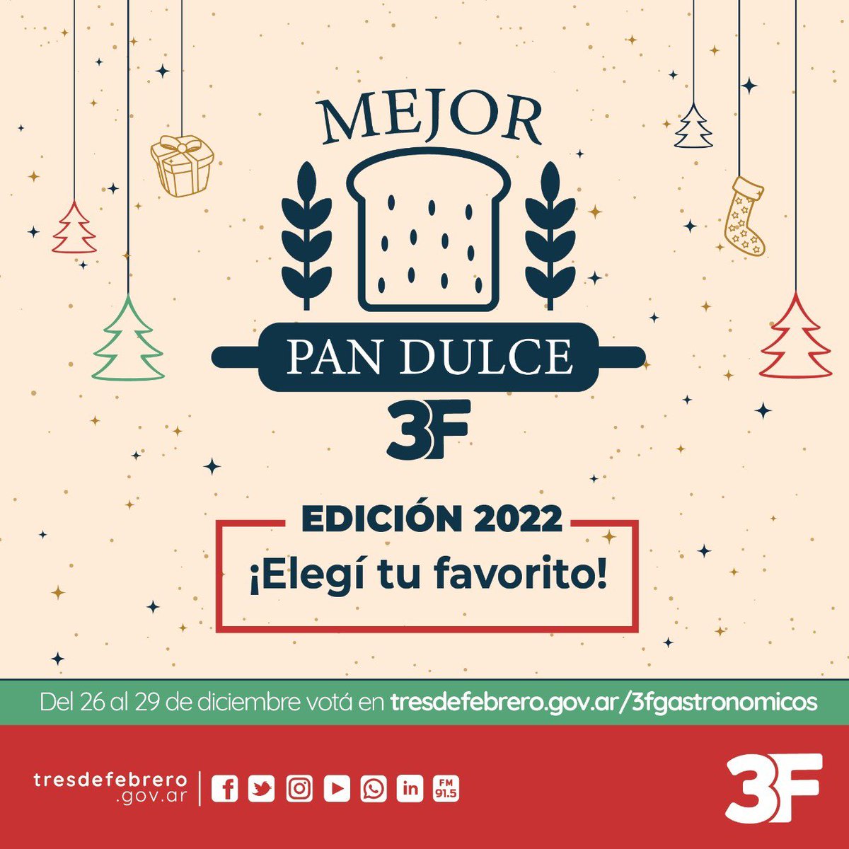 dievalen's tweet photo. Estás a tiempo de elegir el pan dulce más rico de Tres de Febrero! 😃🥂🎄🤶 https://t.co/mAKKIBkazd