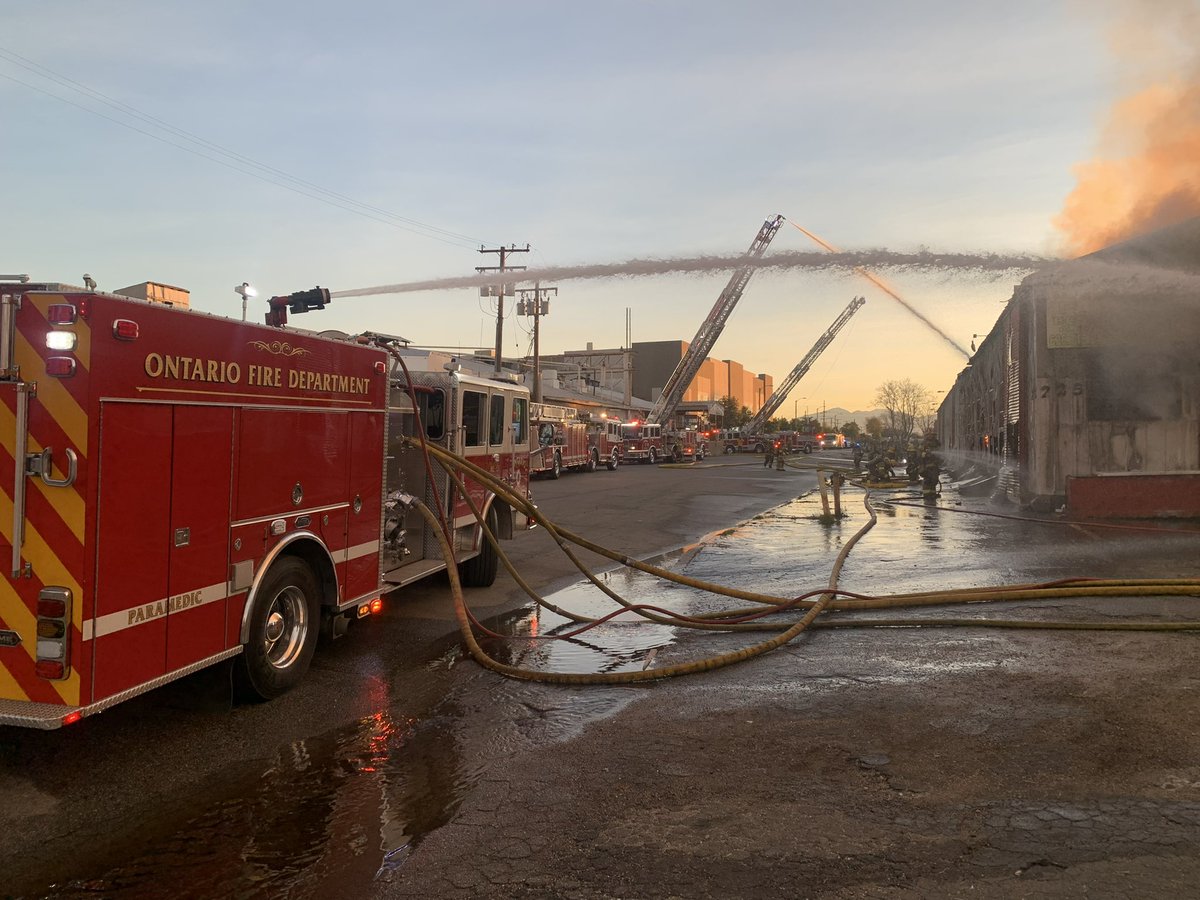Ontario Fire Dept. on Twitter this AM, FF’s were