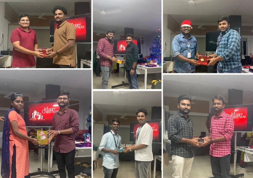 KatomaranIndia's tweet photo. There is no better way to end the year. A fun-filled Christmas celebration with our squad, we exchanged gifts with our Secret Santa to make it even more special 🤶🎄
With a grateful heart , we are ready to welcome yet another year filled with joy
#latepost #katomaran #dotworld https://t.co/PiVuP6YMBP