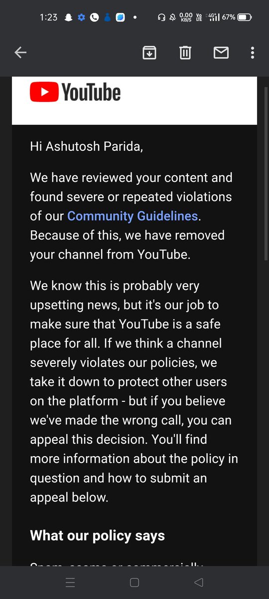 Ashutos11538987's tweet photo. @TeamYouTube (my channel suspended)help me to get back.
It took 2years to reach plus 2.6k subscribers and so many likes and comments I spent my blood and sweat to earn this and to engage audience.I love to make people laugh through my content. My link (https://t.co/d2DjPPIKzu) https://t.co/wjbwMWsBC7