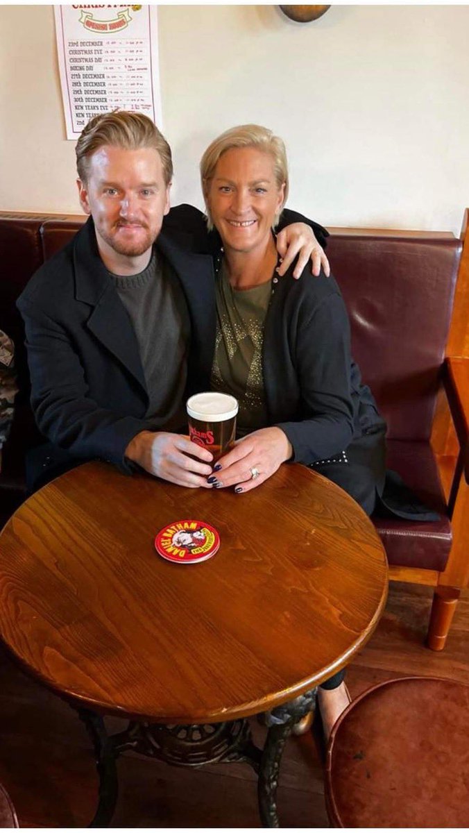 Had to have a proper pint of his favourite bitter <a href="/bathamsKA/">The King Arthur</a>