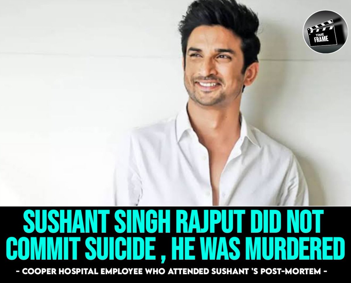 Sushant's death is not a Suicide !

#SushanthSinghRajput