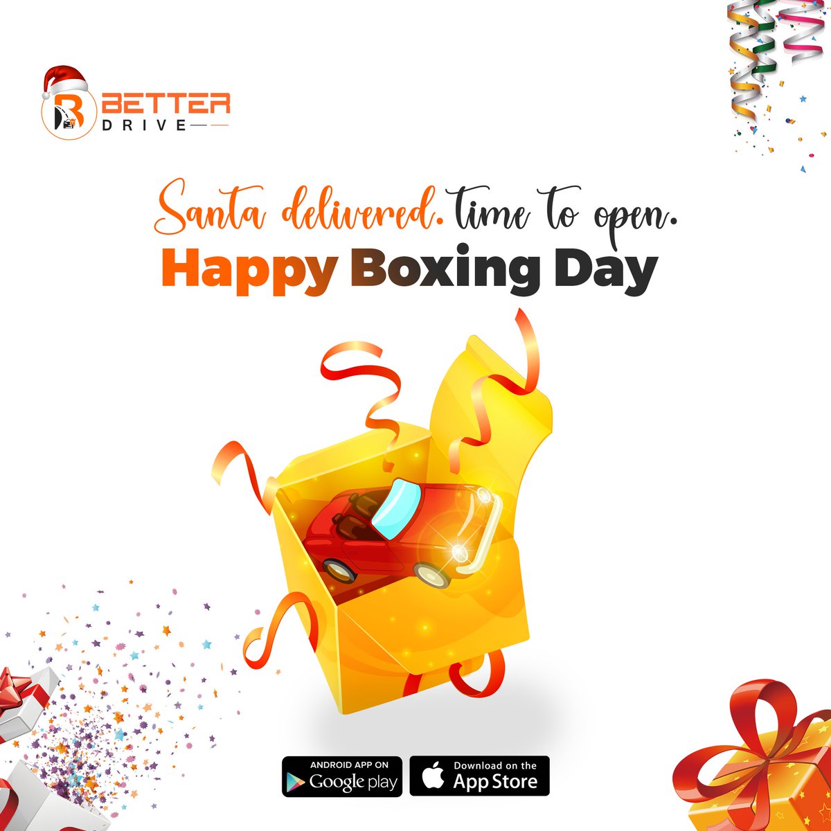 BetterDrive_'s tweet photo. May your gift boxes be filled with everything you desire. Happy Boxing day!
From BetterDrive.
#christmas #christmastree #boxing #boxingday #merrychristmas #love #christmastime #christmasgifts #santa #christmasdecorations #christmasiscoming #holidays #holiday #gift #betterdrive https://t.co/i8PJoXcgQR