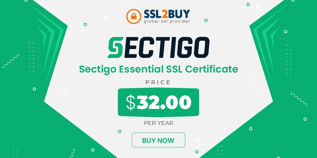 SSL2BUY's tweet image. Sectigo Essential SSL is the fastest and convenient certificate in Sectigo’s portfolio. It provides 256-bit encryption &amp;amp; unlimited server licenses.

Buy Now - ssl2buy.com/sectigo-essent…

#sectigosslcertificate #Sectigo #sectigossl #ssl2buy #sectigoessentialssl #SSL #sslcertificate