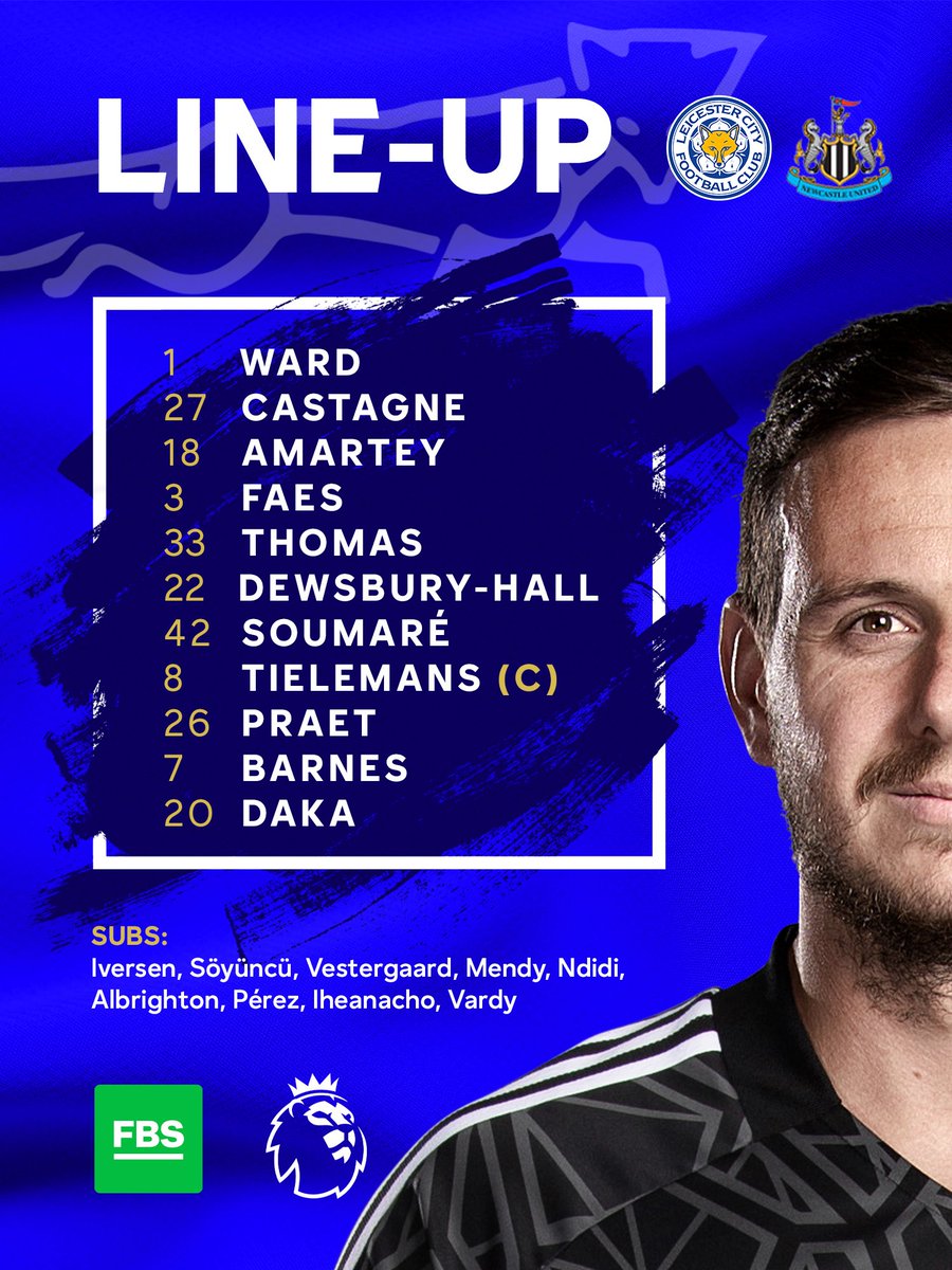 Leicester City line-up