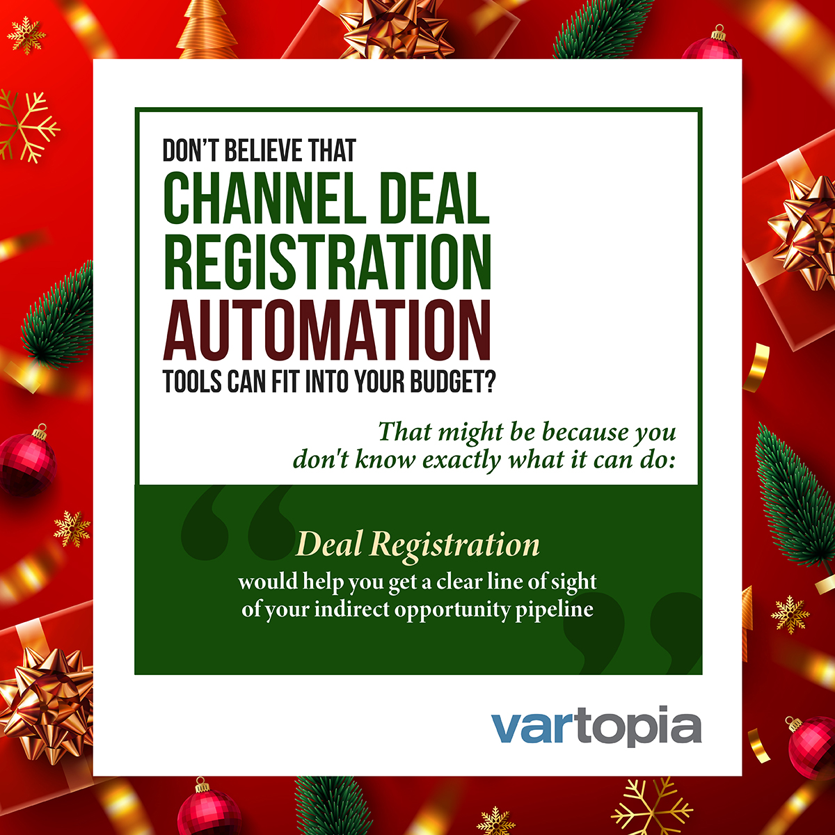 Does your wishlist also include #channel tools that fit your budget?
Request demo: lnkd.in/d5_k3jyg
.
.
.
#channelsales #channeltools  #channelmarketing #channelmanagement #Software #solution