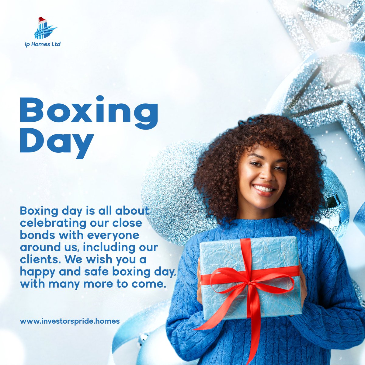 investorsPHLTD's tweet photo. Still in the spirit of Christmas, we pray that the joy and cheer of this special season never fade away.
We wish you a wonderful Boxing Day!
#boxingday #happyboxingday #christmascelebration #festiveseason #festiveseason🎉 #seasonsgreetings2022 #seasonsgreetings #dec26
#dec26th https://t.co/Q2eRlPcPom
