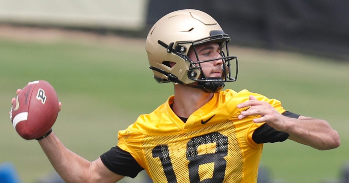 #Purdue QB Brady Allen has entered the portal. Allen was a four-star in-state signal-caller and the prize of the 2022 recruiting class.
on3.com/teams/purdue-b…