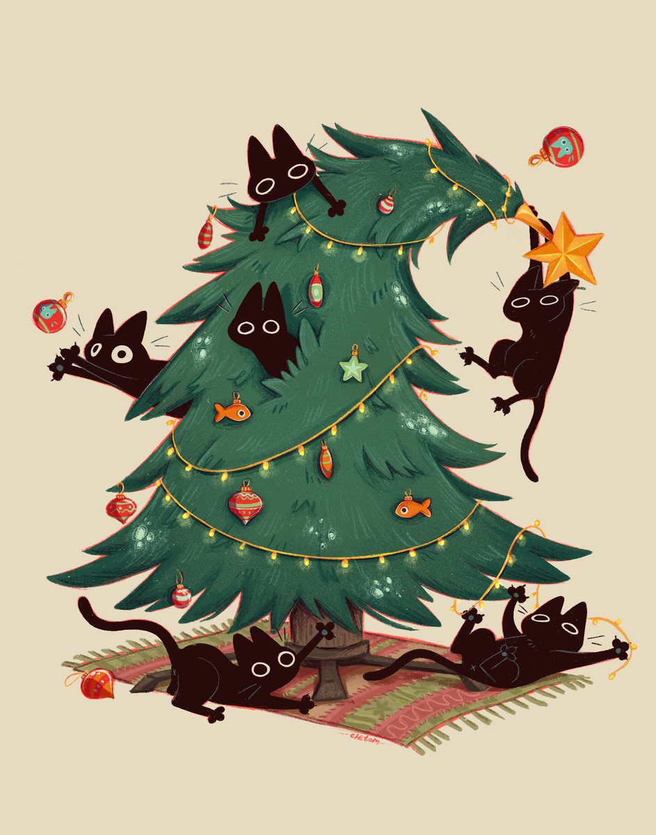 Merry Cat-Mess ✨🧡🌲