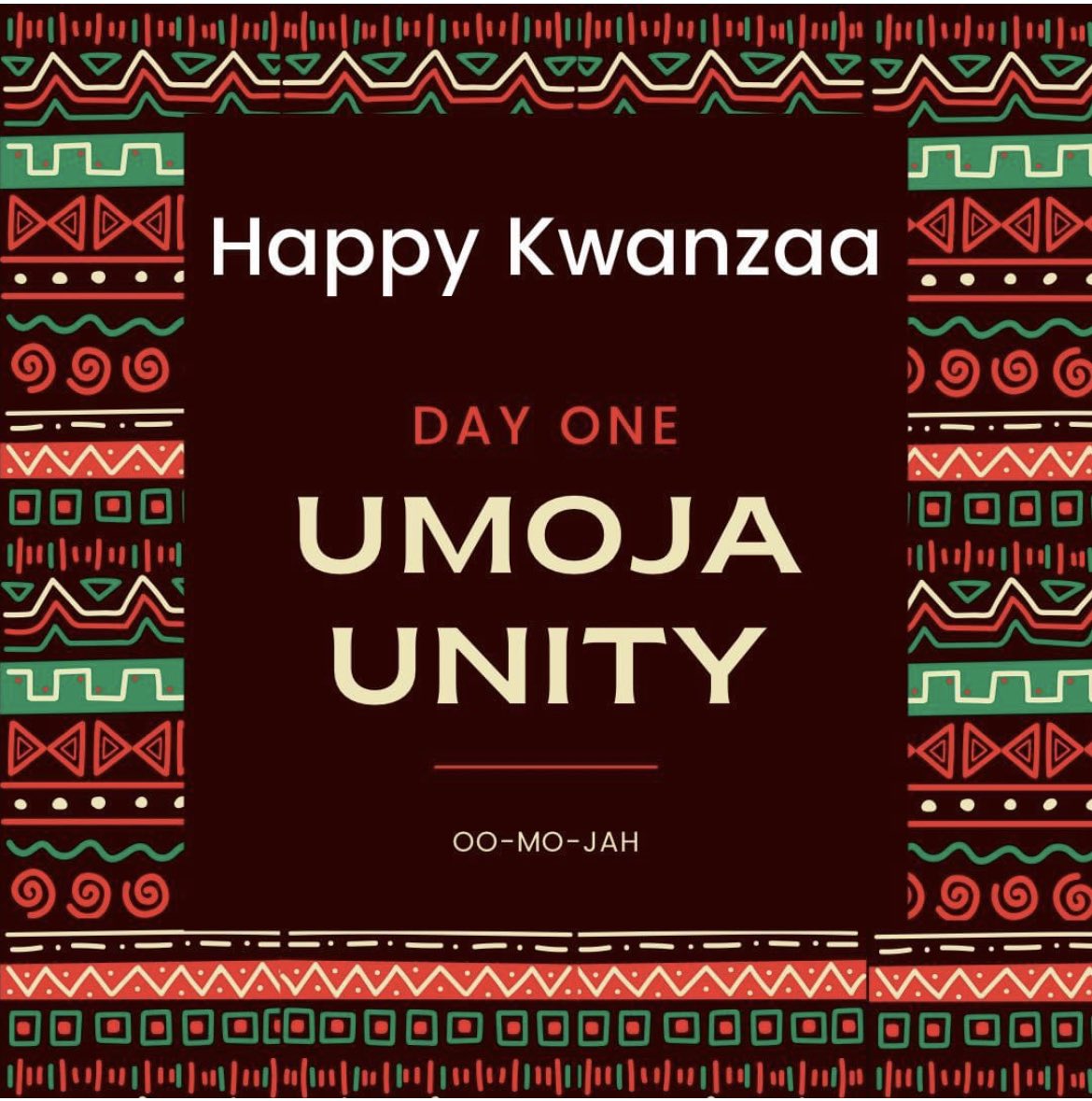 Kwanzaa is an Atrican American and Pan-African holiday which celebrates family, community and culture. It was created in 1966 by Dr. Maulana Karenga, a professor of Africana Studies Kwanzaa, a seven-day cultural festival. December 26th - January 1st