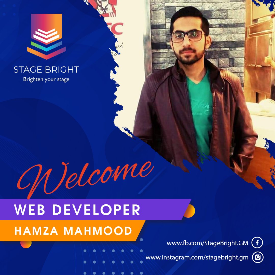 GreyMindNet's tweet photo. We warmly welcome Hamza Mahmood to GreyMind's "Stage Bright" company as a Web Developer &amp; wish him success on his journey with us.
#Career #success #Sudents #GreyMind https://t.co/nobj8MadJ4