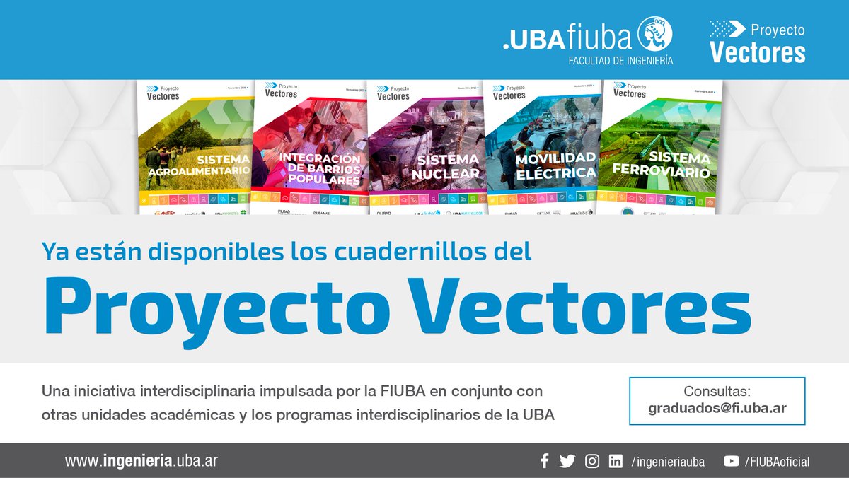 ingenieriauba's tweet photo. Descargalos desde este link https://t.co/tOutjviYGZ
#UBA #ingeniería #FIUBA #desarrolloestratégico #industria #PIUBAD
@UBAonline https://t.co/8iVSHDdNtm