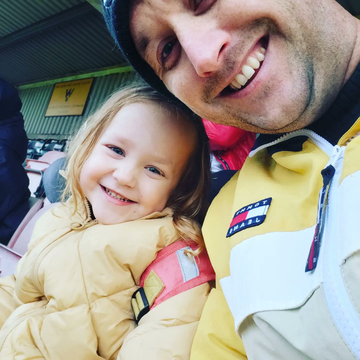 whitts29's tweet photo. Daddy daughter first football match 😍 hopefully many more to come https://t.co/Bt7G6oYk1E
