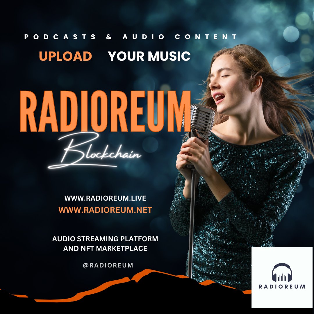 Upload your audio content and start earning #Radioreum tokens from your steaming. Mint your audio files into NFTs, and put them up for auction or sale We are excited about the journey. We are 11 weeks old. Also, help your fans earn some $$ listening to your content. $Tradio