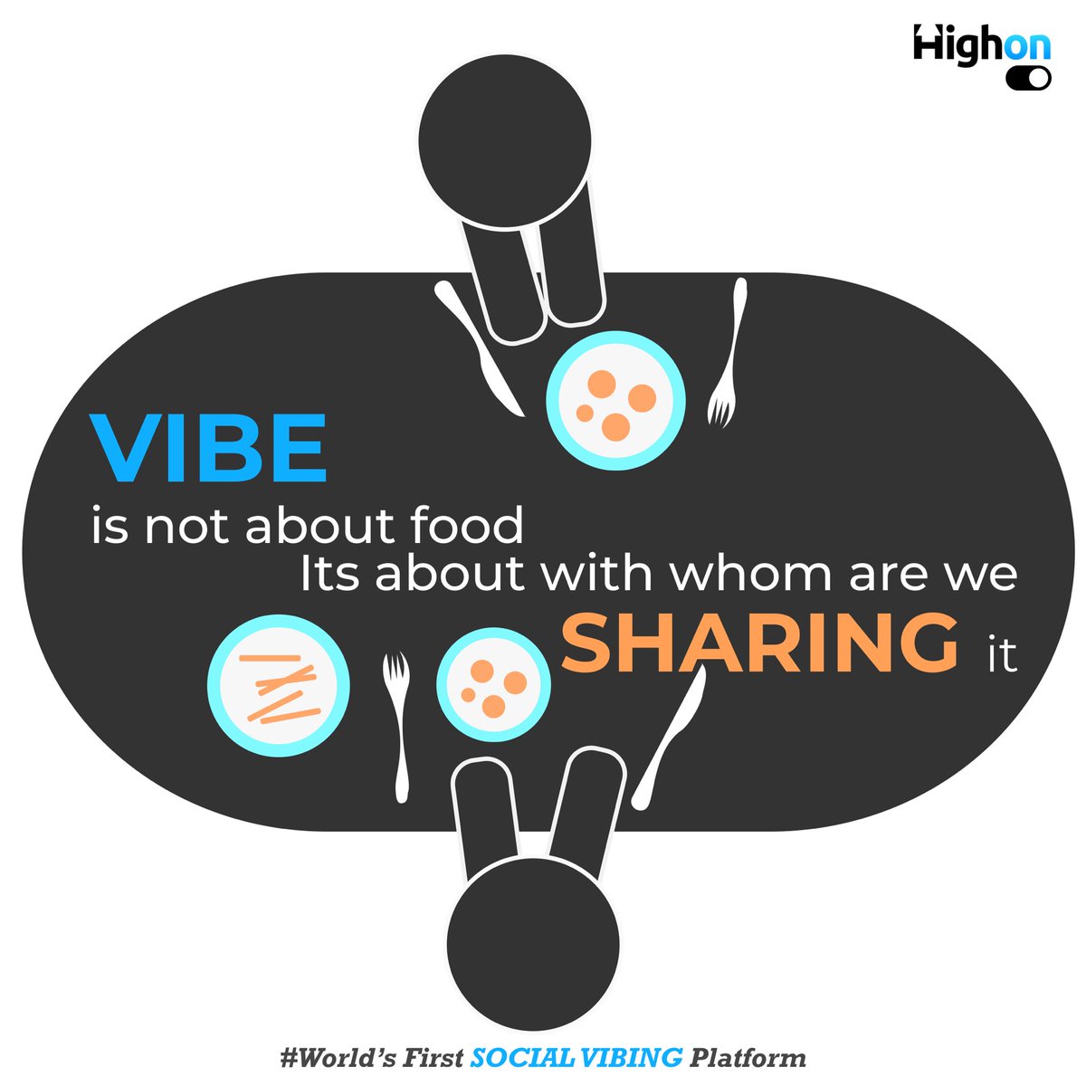 Highon_Global's tweet photo. Vibing is not about finding your favourite food, it's about finding your favourite person to share food with!

#Highon #Worlds #1 #SocialVibingPlatform #FoodIsVibe #FavFood #FavPerson #VibeWithFood
#jobalert #recession #Vibeon #Highon #SocialVibing #Platform https://t.co/xZdyHH9zMt