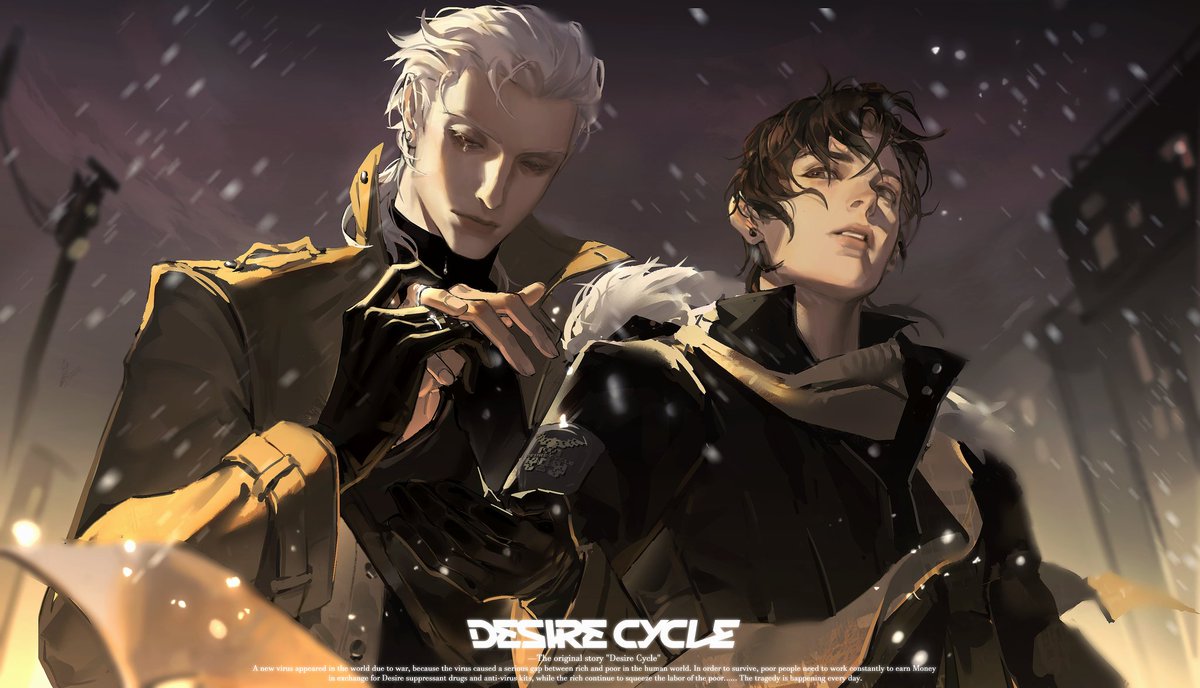 yi_asx's tweet photo. #DesireCycle #OC 
-雪中的婚禮① https://t.co/UrZqTCUpdD