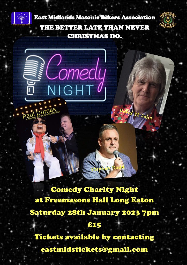 Email eastmidstickets@gmail.com