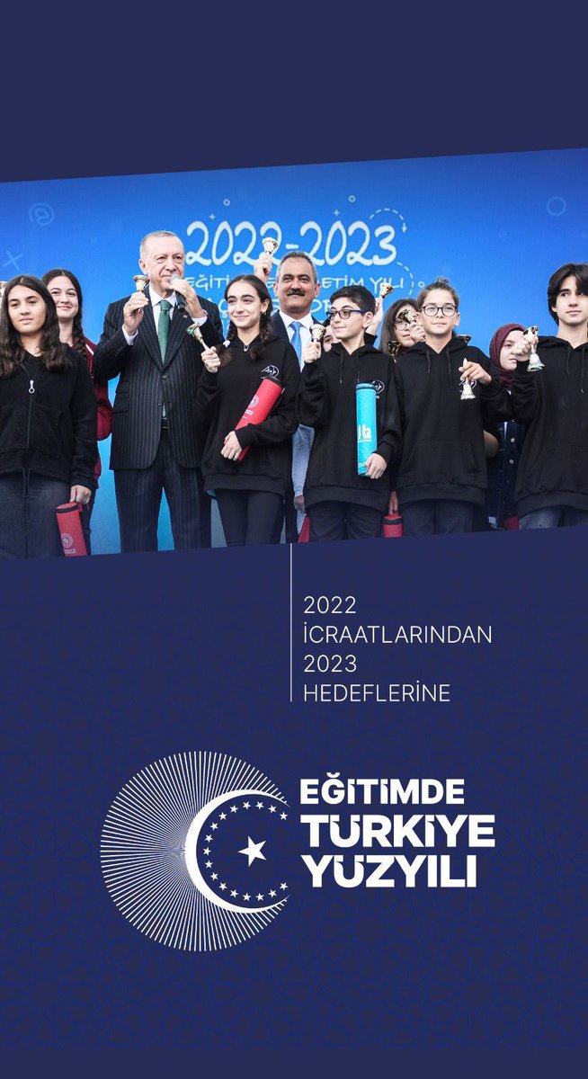Bakanlığımız, 2022 Yılı Hedeflerinin Tamamını Gerçekleştirdi

“2022 icraatlarından 2023 hedeflerine” Eğitimde “Türkiye Yüzyılı”… 

#EğitiminYüzyılı

👉meb.ai/Ui9HCyn

<a href="/tcmeb/">Millî Eğitim Bakanlığı</a> <a href="/Murat4Kucukali/">Murat Küçükali</a> <a href="/CinarMEM21/">Çınar İlçe Milli Eğitim Müdürlüğü</a> <a href="/ideaziz1/">Mehmet Aziz İDE</a>
