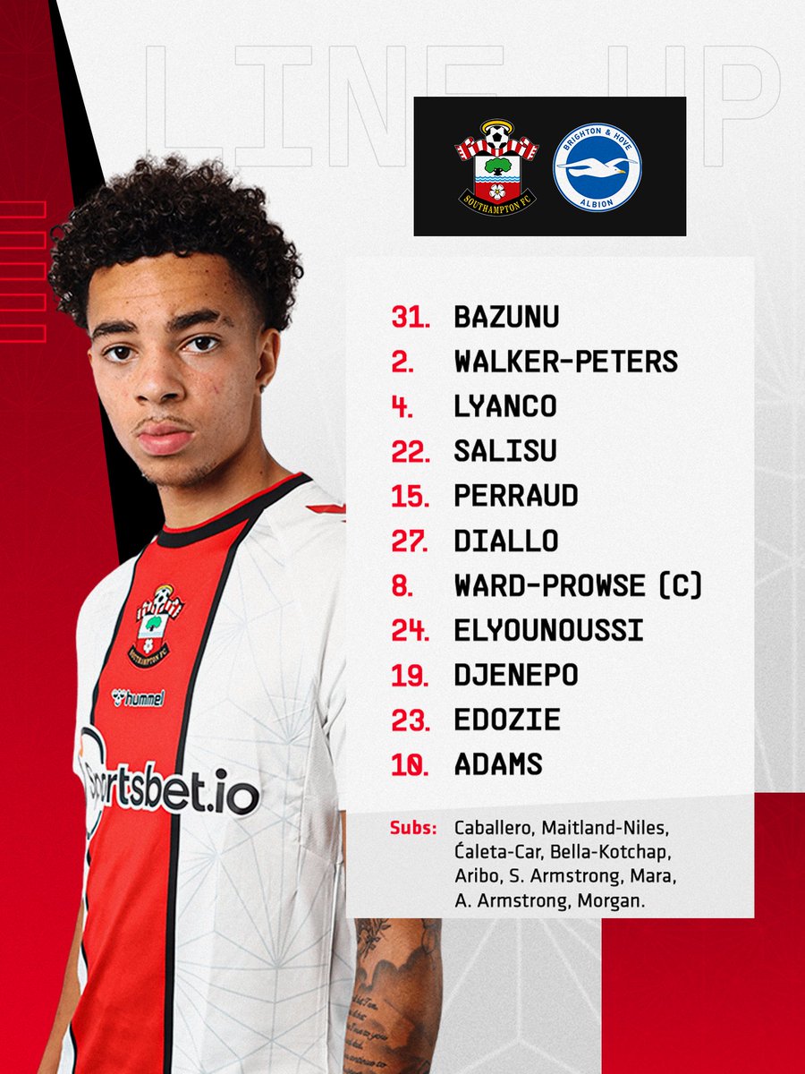 Southampton line-up