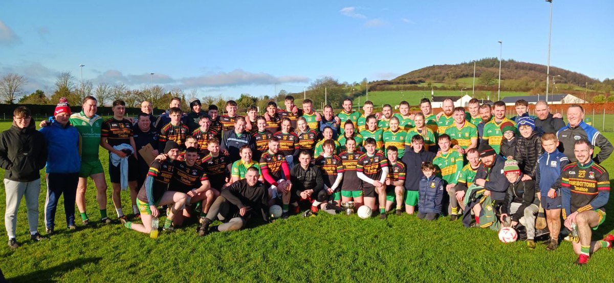 parkratheniska's tweet photo. We had a wonderful mornings entertainment in Ratheniska as our Mens &amp; Ladies Footballers put on an exhibition of football with the U25s edging it 2-10 to 4-07 &amp; take home the Joe Ramsbottom Perpetual Cup. For a good cause too as €413 was raised on the day for @Cuislecancer https://t.co/WE5NG3xFhr
