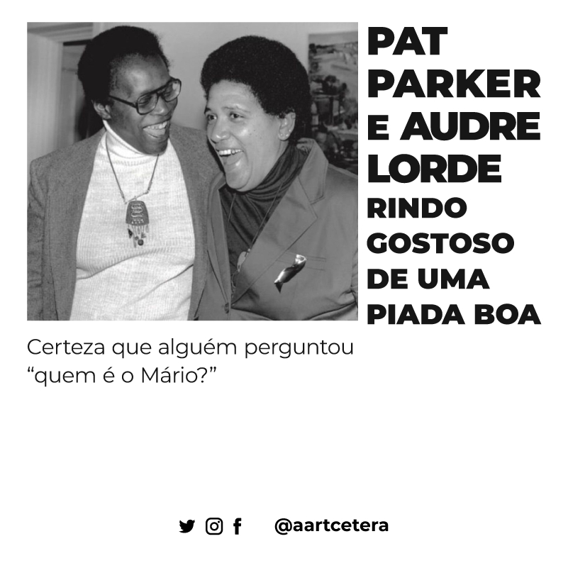 aartcetera's tweet photo. 👉 Artistas fazendo coisas comuns

#32 - Pat Parker e Audre Lorde rindo gostoso... https://t.co/RXhRIUlnkv https://t.co/XRvlTG5Zir