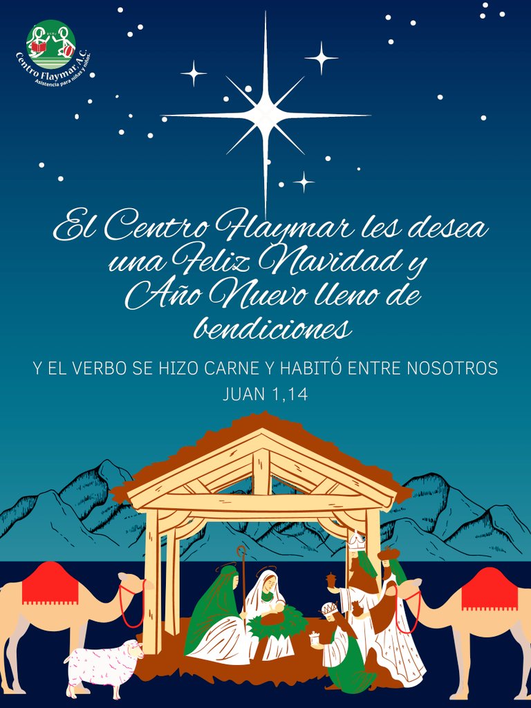 CentroFlaymar's tweet photo. Te deseamos felices fiestas decembrinas, gracias por permanecer fiel a nuestra bella causa, oramos por ti 🙏
#timpodereencuentro #TiempoDeCompartir #tiempodeespera #tiempoenfamilia #tiempodeamor #tiempodepaz en Flaymar #calordehogar 🤲🏫❤️ https://t.co/2cGsAW2W4e
