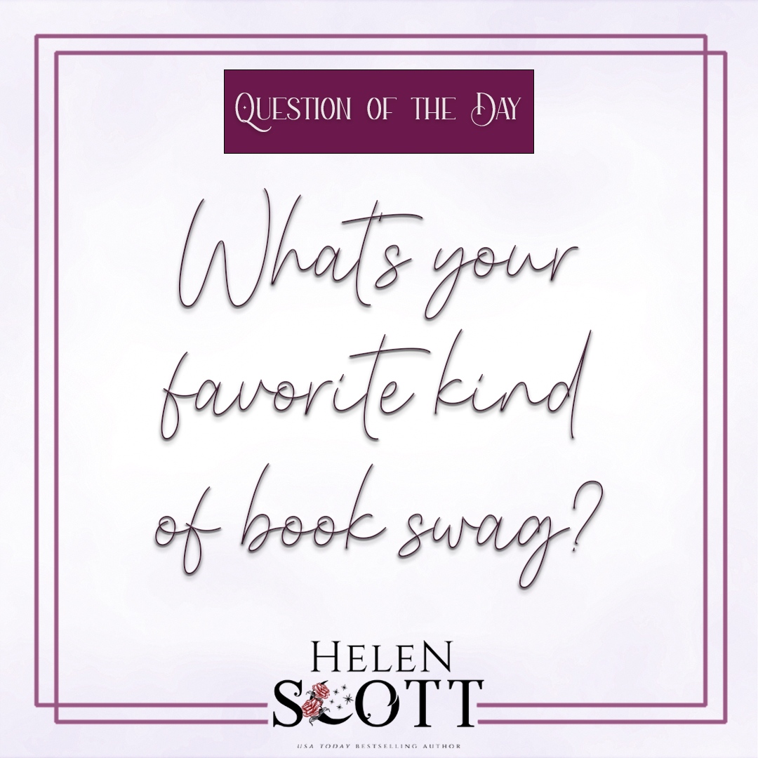 #questionoftheday #mondaymusing

Do you love bookish swag? What is your favorite type to receive?

#helenscott #indieauthor #paranormalromance #contemporaryromance #authorofinstagram