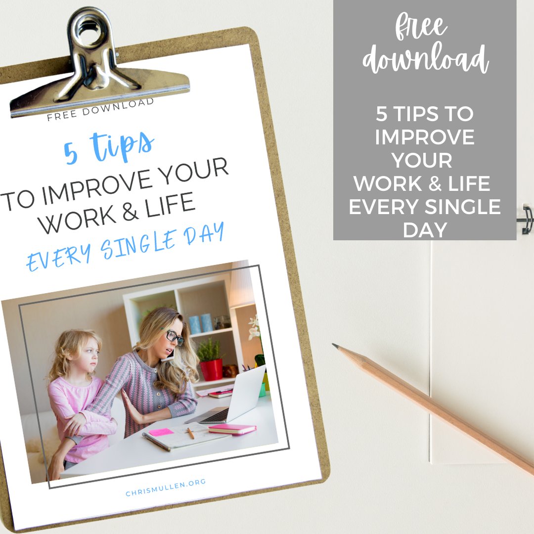 Dr. Chris Mullen (@chrismmullen) on Twitter photo Are you an overworked and overwhelmed professional or parent?
And find yourself so stressed and busy?
Then you my friend are in luck, I have put together a freebie/download - 5 Tips to Improve your Work & Life Every Single Day.
Grab your copy here...chrismullen.ck.page/dcd1ca6965 Are you an overworked and overwhelmed professional or parent?
And find yourself so stressed and busy?
Then you my friend are in luck, I have put together a freebie/download - 5 Tips to Improve your Work & Life Every Single Day.
Grab your copy here...chrismullen.ck.page/dcd1ca6965