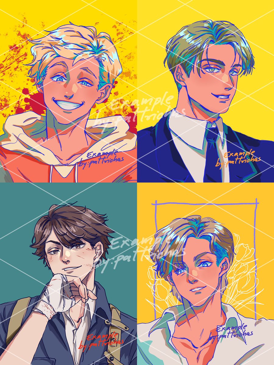 ✨[Pls rt]✨
📌Commission

ระยะเวลาในการทำ 1-5วัน
•หัว-ไหล่ 500
•พื้นหลังสีพื้นฟรี! 
  พื้นหลังที่มีรายละเอียดบวกเพิ่ม30-100
✅ OC / Fanart / IDOL / วาดจากรูปคนจริง
✅ใช้เชิงพาณิชย์ราคาX3

สอบถาม/จองคิว DM มาได้เลยค่า

#commissionTH #commission #commissionopen #คมชโฮมุ้