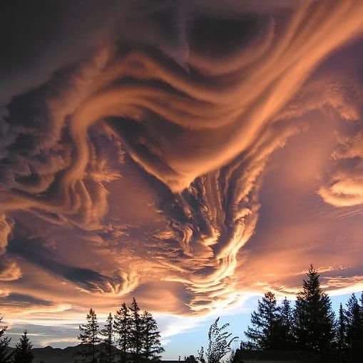 EricLagadec's tweet photo. Parfois, les nuages, en jouant avec la lumière du soleil, semblent former de belles nébuleuses dans le ciel. C'est le cas ici avec des asperitas dans le ciel néo-zélandais !

©Witta Priester https://t.co/WtVOwDcf1b
