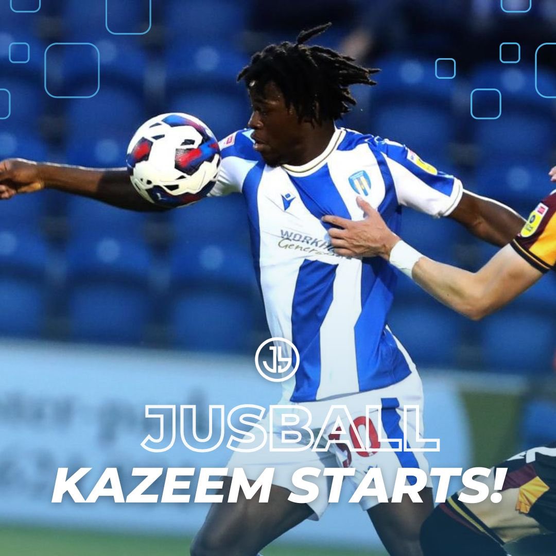JusBallPF's tweet photo. JB League 2⚽️

Double starts for @ColU_Official as Junior Tchamadeu and Al-Amin Kazeem start either side of the defence💪🦁 https://t.co/z21K5raiSB