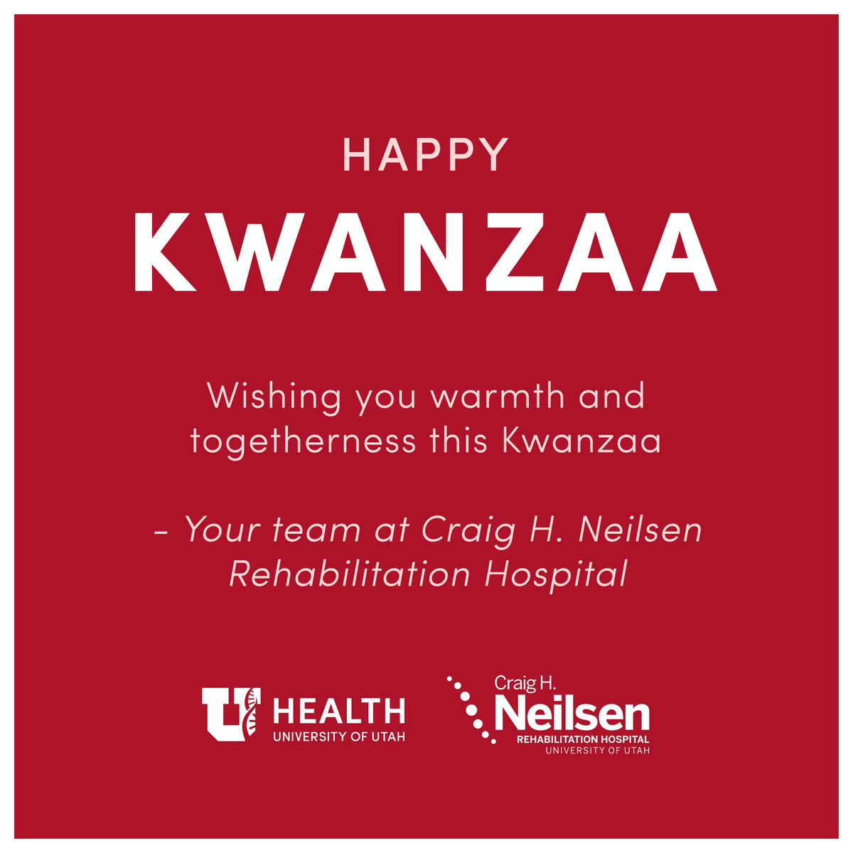 May this week bring you peace and togetherness.
.
.
.
#uofuhealth #uofuhealthcare #reimaginerebuildreinvent #kwanza2022 #peaceandtogetherness #warmthandtogetherness