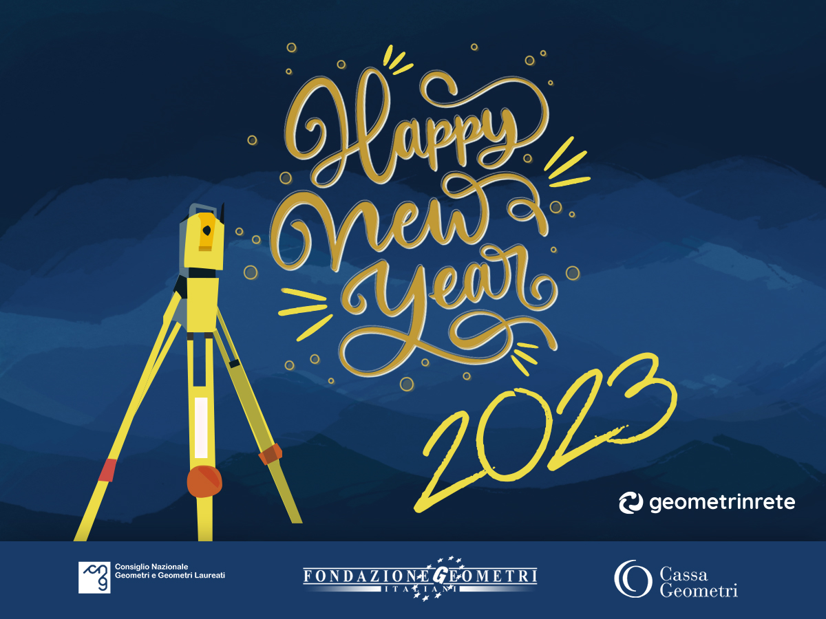 GeometrInRete's tweet photo. 🎇 Felice anno nuovo a tutti da GeometrinRete!
Vi aspettiamo nel 2023 con tutti gli aggiornamenti dal mondo Geometra! https://t.co/MBJ3Eec94g