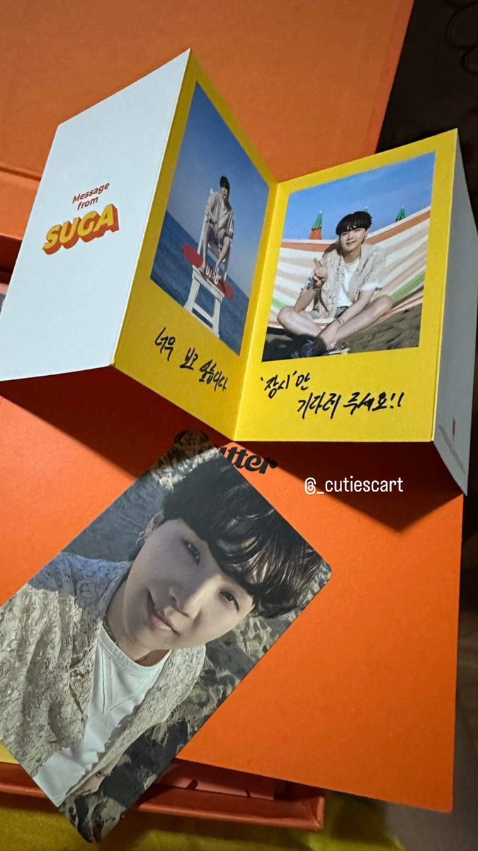 _cutiescart's tweet photo. ic wts lfb bts photocard 🥳

- yoongi butter cream
- yoongi butter peaches 
- yoongi message card 
- photocard for 350 each
- message card for 100 each 
(prices are still negotiable, just dm^_^) https://t.co/5yt3cMSGWP